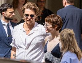 Cannes Cast of movie - Eddington - leaves hotel at the 78th annual Cannes Film Festival MP