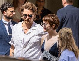 Cannes Cast of movie - Eddington - leaves hotel at the 78th annual Cannes Film Festival MP