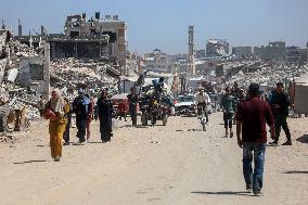 Displaced Palestinians in Gaza City - Palestine