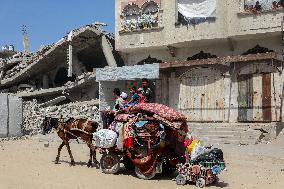 Displaced Palestinians in Gaza City - Palestine