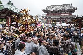 Sanja festival in Tokyo's Asakusa