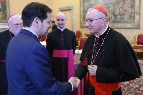 Marco Rubio Meets Cardinal Pietro Parolin - Vatican