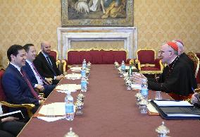 Marco Rubio Meets Cardinal Pietro Parolin - Vatican