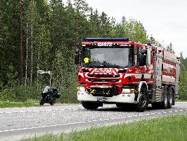 Two helicopters crash in Eura