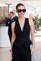 Cannes Maria Pedraza leaves Hotel Martinez MP