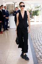 Cannes Maria Pedraza leaves Hotel Martinez MP