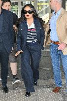 Cannes Salma Hayek At Nice Airport JR