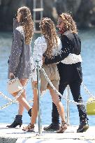 Bob Sinclar, His Girlfriend And Natacha Poly Arrives Eden Roc - Antibes