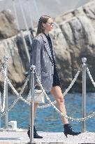 Bob Sinclar, His Girlfriend And Natacha Poly Arrives Eden Roc - Antibes