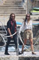Bob Sinclar, His Girlfriend And Natacha Poly Arrives Eden Roc - Antibes