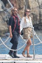 Bob Sinclar, His Girlfriend And Natacha Poly Arrives Eden Roc - Antibes