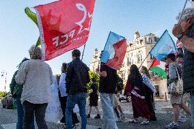 Gaza Peace March Organized By Left-Wing Collective - Troyes