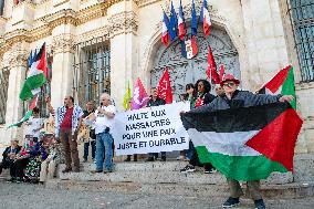 Gaza Peace March Organized By Left-Wing Collective - Troyes