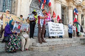 Gaza Peace March Organized By Left-Wing Collective - Troyes