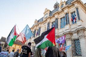 Gaza Peace March Organized By Left-Wing Collective - Troyes