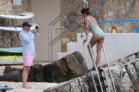 Helena Cristensen At The Eden Roc - Cannes