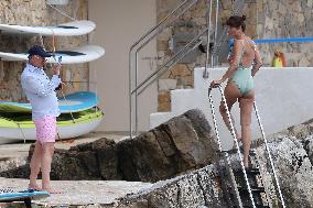 Helena Cristensen At The Eden Roc - Cannes