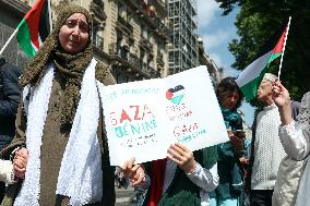 Pro-Palestinian Protest For Nakba 77th Anniversary - Paris
