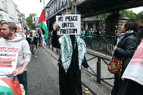Pro-Palestinian Protest For Nakba 77th Anniversary - Paris