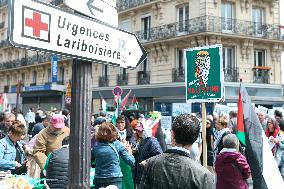 Pro-Palestinian Protest For Nakba 77th Anniversary - Paris