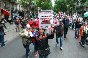Pro-Palestinian Protest For Nakba 77th Anniversary - Paris