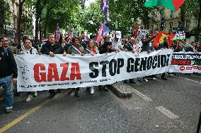 Pro-Palestinian Protest For Nakba 77th Anniversary - Paris