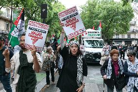 Pro-Palestinian Protest For Nakba 77th Anniversary - Paris