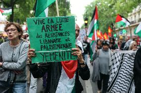 Pro-Palestinian Protest For Nakba 77th Anniversary - Paris