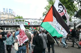 Pro-Palestinian Protest For Nakba 77th Anniversary - Paris