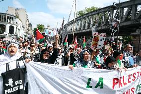 Pro-Palestinian Protest For Nakba 77th Anniversary - Paris