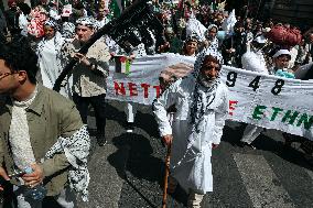 Pro-Palestinian Protest For Nakba 77th Anniversary - Paris
