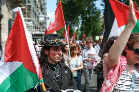 Pro-Palestinian Protest For Nakba 77th Anniversary - Paris
