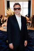 Cannes Raphael Quenard, Francois Civil, Michel Hazanavicius walk with condor from Hotel Martinez MP