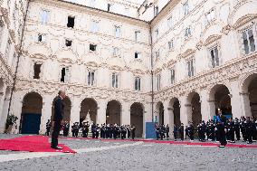 Mark Carney Meets Giorgia Meloni - Rome