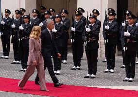 Mark Carney Meets Giorgia Meloni - Rome