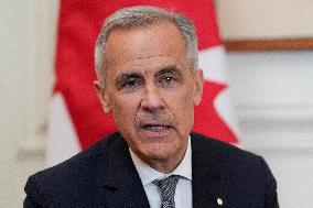 Mark Carney Meets Volodymyr Zelensyy - Rome