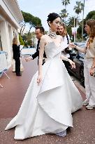 Cannes Zhou Ye leaves Hotel Martinez MP