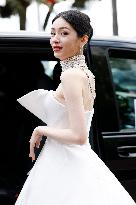 Cannes Zhou Ye leaves Hotel Martinez MP