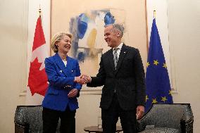 PM Mark Carney Meets Ursula Von Der Leyen - Rome