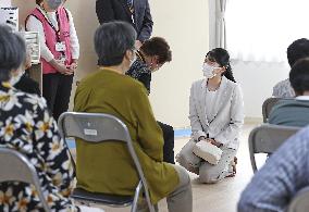 Princess Aiko visits quake-hit city