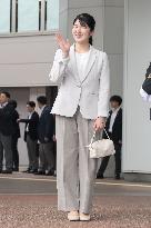 Princess Aiko visits quake-hit prefecture