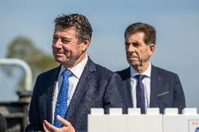Nice Haliotis 2 Foundation Stone Ceremony With Estrosi And Ginesy