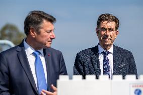 Nice Haliotis 2 Foundation Stone Ceremony With Estrosi And Ginesy