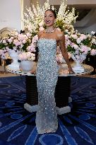 Cannes Emma Weymouth leaves Hotel Martinez MP