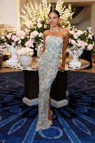 Cannes Emma Weymouth leaves Hotel Martinez MP