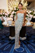 Cannes Emma Weymouth leaves Hotel Martinez MP