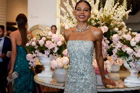 Cannes Emma Weymouth leaves Hotel Martinez MP