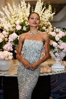 Cannes Emma Weymouth leaves Hotel Martinez MP