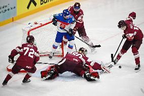 ICE HOCKEY WC SLOVAKIA-LATVIA