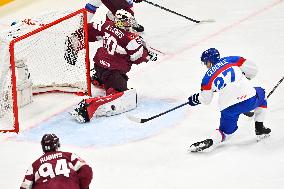 ICE HOCKEY WC SLOVAKIA-LATVIA